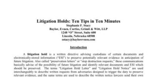 What to Do When You Have a Litigation Hold Letter